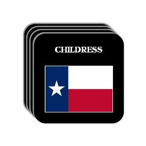 US State Flag   CHILDRESS, Texas (TX) Set of 4 Mini Mousepad Coasters