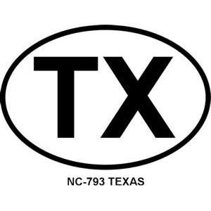  Texas Oval Bumper Sticker Automotive