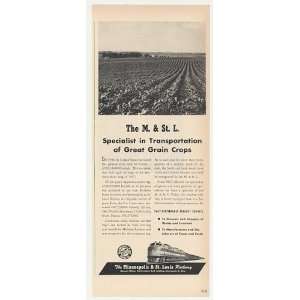  1949 Minneapolis & St Louis Railway Grain Crops Train 