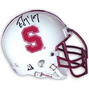  Ed McCaffrey Stanford Cardinal Autographed Mini Helmet 