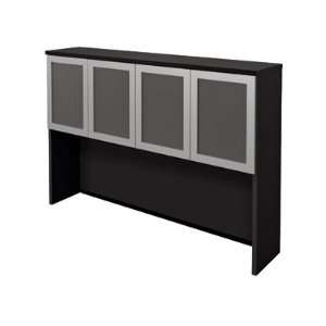  Bestar Pro Concept Hutch with Frosted Glass Doors, Milk 