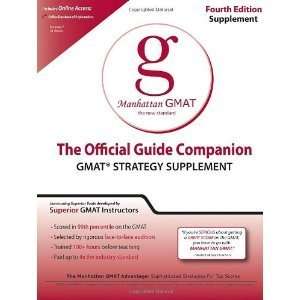   Guide Companion 4th (fourth) edition Text Only Manhattan GMAT Books