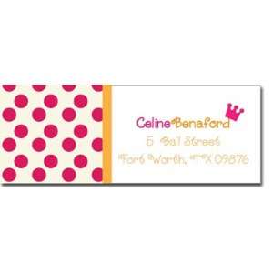  Im Inkpressed Return Address Labels   Crowned Office 