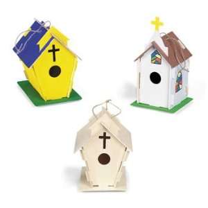  Your Own Wood Beautiful Church Birdhouses   Craft Kits & Projects 