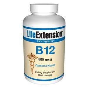 Life Extension Vitamin B12 500mcg 100 Tabs (to be dissolved in the 