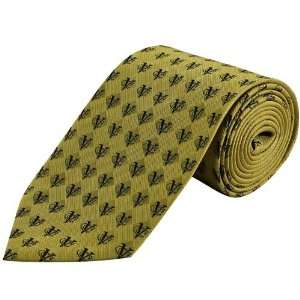 VCU Rams Gold Repeat Logo Silk Tie