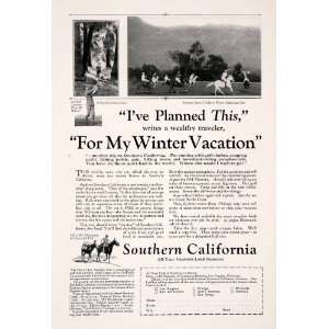  1926 Ad Southern California Tourism Los Angeles Chamber 