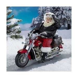  Fabriche Santa Claus Motorcycle Rider Biker Kurt Adler 