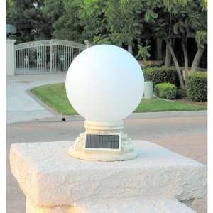  Homebrite Solar Solar Power Frosted Glass Globe Entrance Light 