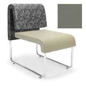  Uno Lounge Chair   Taupe Leatherette Back & Seat 