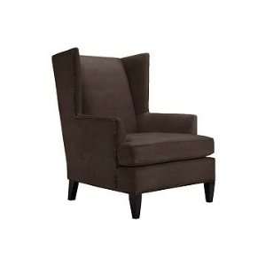 Williams Sonoma Home Anderson Wing Chair, Leather, Espresso, Antique 