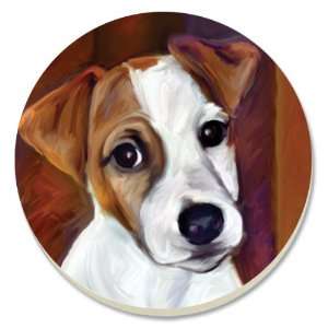  CounterArt Baby Jack Russell Absorbent Coasters, Set of 4 