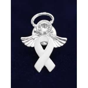  White Ribbon Pin  Angel Tac (Retail) 