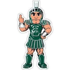  MICHIGAN STATE SPARTANS SPARTY OFFICIAL DIE CUT CAR DECAL 