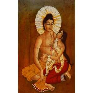  The Temptation Of Buddha   Batik Painting On Cotton Fabric 