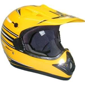   Xxlarge Mx Dirt Bike Motocross Helmet Dot Yellow Adult Automotive