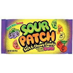 Sour Patch Soft & Chewy Candy, Fruits, 2 Ounce Bags (Pack of 48)