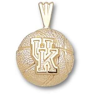 University of Kentucky UK Basketball Pendant (Gold Plated)  
