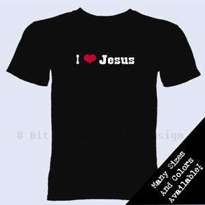 Love Jesus T Shirt Religious Bible God Religion S 2XL  