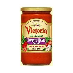 Victoria All Natural Tomato Basil Sauce, 25 Oz.  Grocery 
