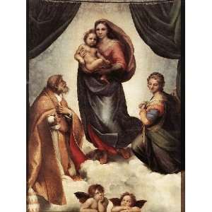   , painting name The Sistine Madonna, by Raffaello