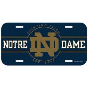  Notre Dame Irish License Plate