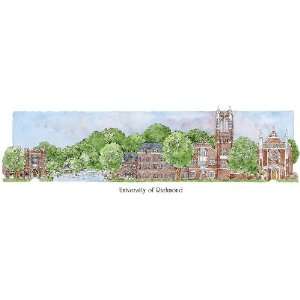   University of Richmond   Collegiate Scenes   9 x 18 Inch Sports