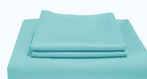 800 TC Egyptian Cotton SPLIT CALKING Sheet Set Aqua Blue  