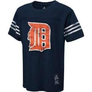  Detroit Tigers Youth adidas Navy Vintage Name Plate T 