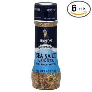 Morton Roasted Garlic Sea Salt Grinder Grocery & Gourmet Food
