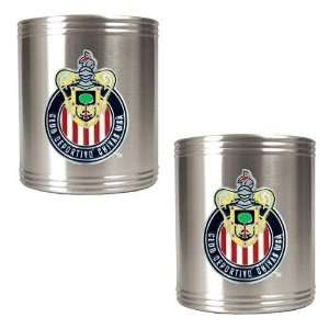  Chivas USA MLS 2pc Stainless Steel Can Holder Set 