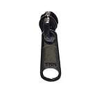 15) YKK #8 Black Metal Zipper Sliders   teardrop shaped f/nylon coil 