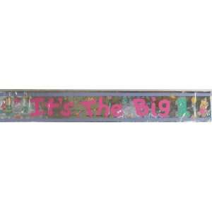  Its the Big 1   Girls 1st Birthday Banner  15 Feet Long 