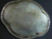 ANTIQUE RUSSIAN ROYAL IMPERIAL SILVERPLATE SERV TRAY ??  