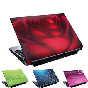 14 Inch 3D Red Rose Laptop Notebook Skin Cover Durable  