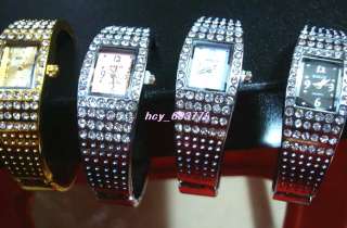 Wholesale4pcs Stylish Lady Sparkling Mix Bangle Watches  