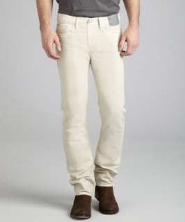 Edun pebble cotton linen straight leg jeans  