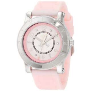 Juicy Couture Womens 1900829 HRH Light Pink Jelly Strap Watch 