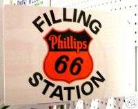 PHILLIPS 66 FILLING STATION FLANGE SIGN   FREE SHIP*  