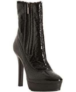 style #311848201 black patent shearling lined Trixie platform boots