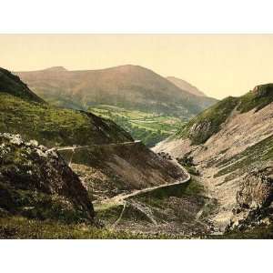  Vintage Travel Poster   Sychnant Pass Wales 24 X 18.5 