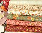Soft Pastel Spring Batik Quilt Fabric Collection 4 Pcs Peach/Green 