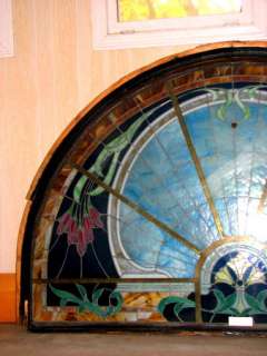   Arched Stained Glass Window (5 Feet By 8 Feet) AWESOME PIECE  