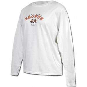  Cleveland Browns Womens Castleton White Full Cut Tee 