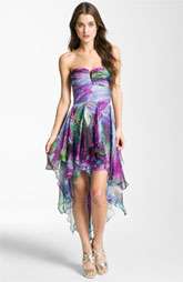Hailey by Adrianna Papell Handkerchief Hem Chiffon Dress $178.00