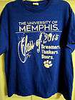 University of Memphis, Class of 2013 Blue T Shirt, Size L