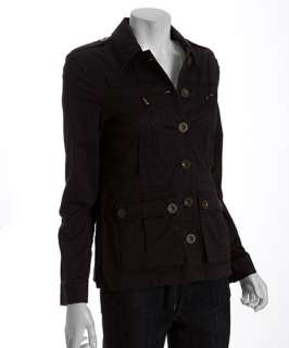 Marc by Marc Jacobs orcha black washed twill button front jacket