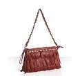 monserat de lucca red fringe leather nina convertible clutch