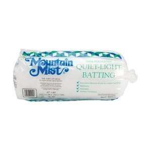 Mountain Mist Quilt Light Polyester Batting Crib/Craft Size 45X60 