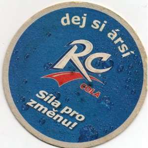 RC COLA (in Czech) Cardboard Coaster